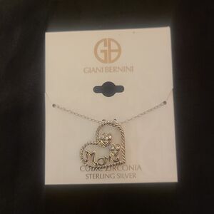 Sterling Silver "Mom" Necklace